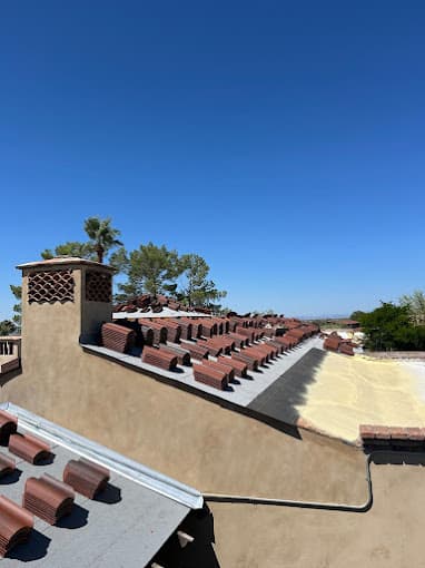 Flat roof TPO membrane installation on commercial property in Phoenix AZ